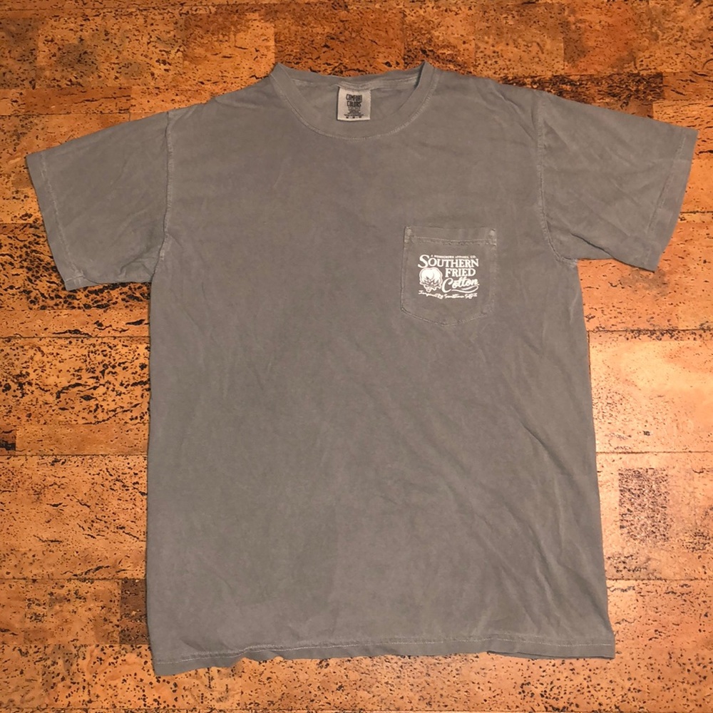 Gray Men’s Southern Fried Cotton Short Sleeve Tee